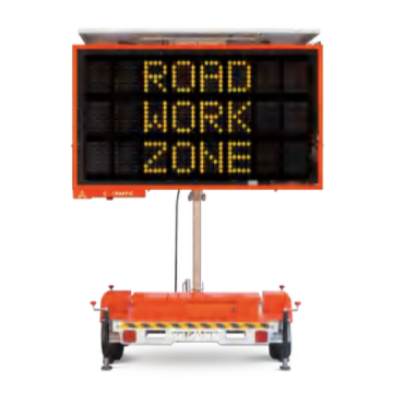 Mega OPTRAFFIC Three Line Message Sign Trailer